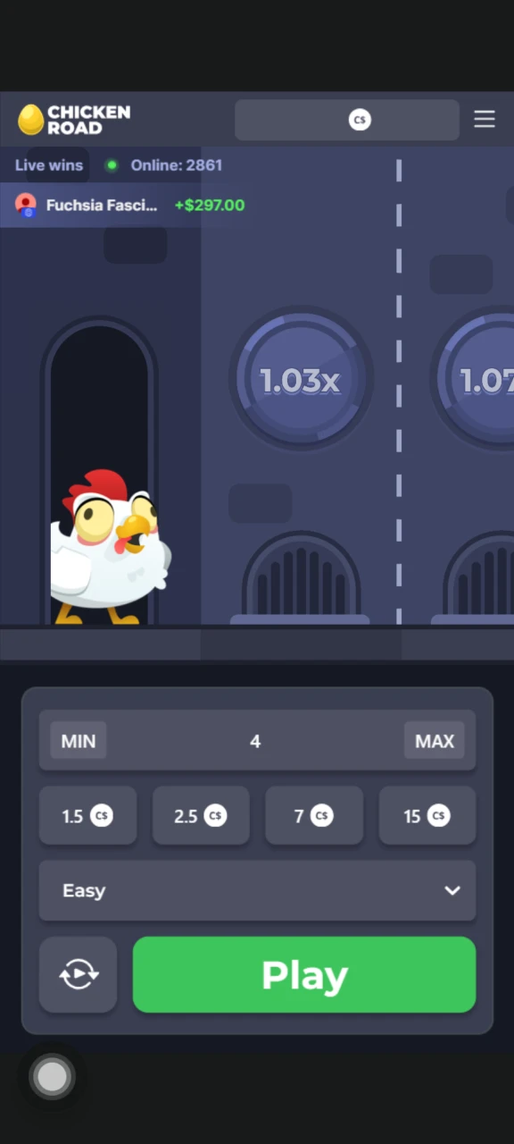 Start playing Chicken Road on the BC Game platform.