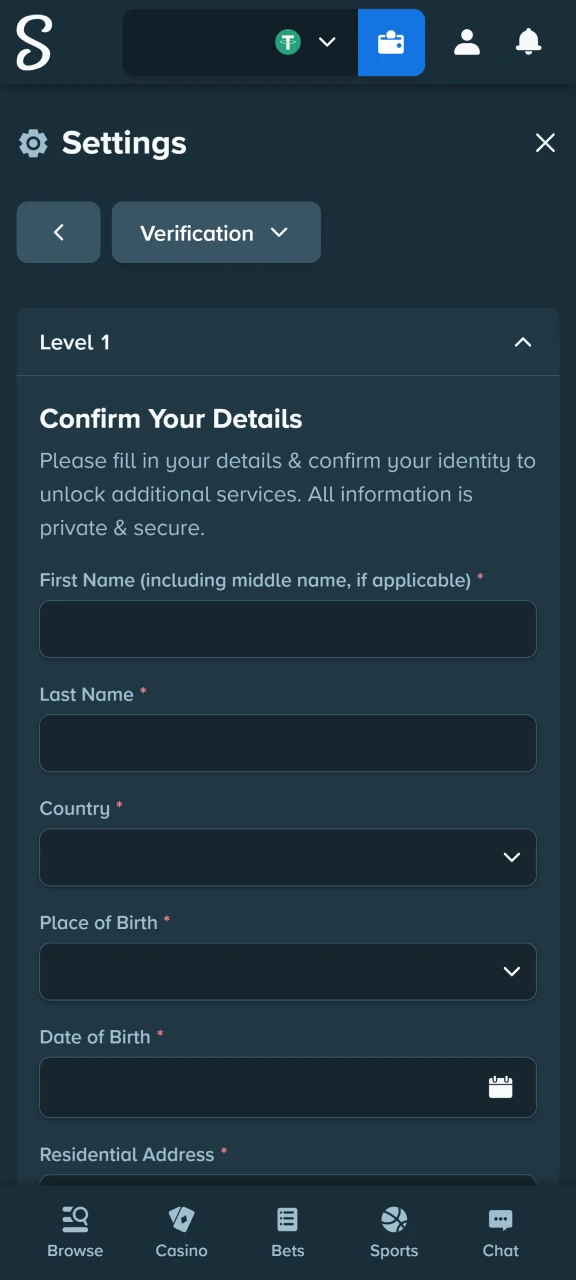Complete the verification stage of your account to safely play Chicken Road 2.