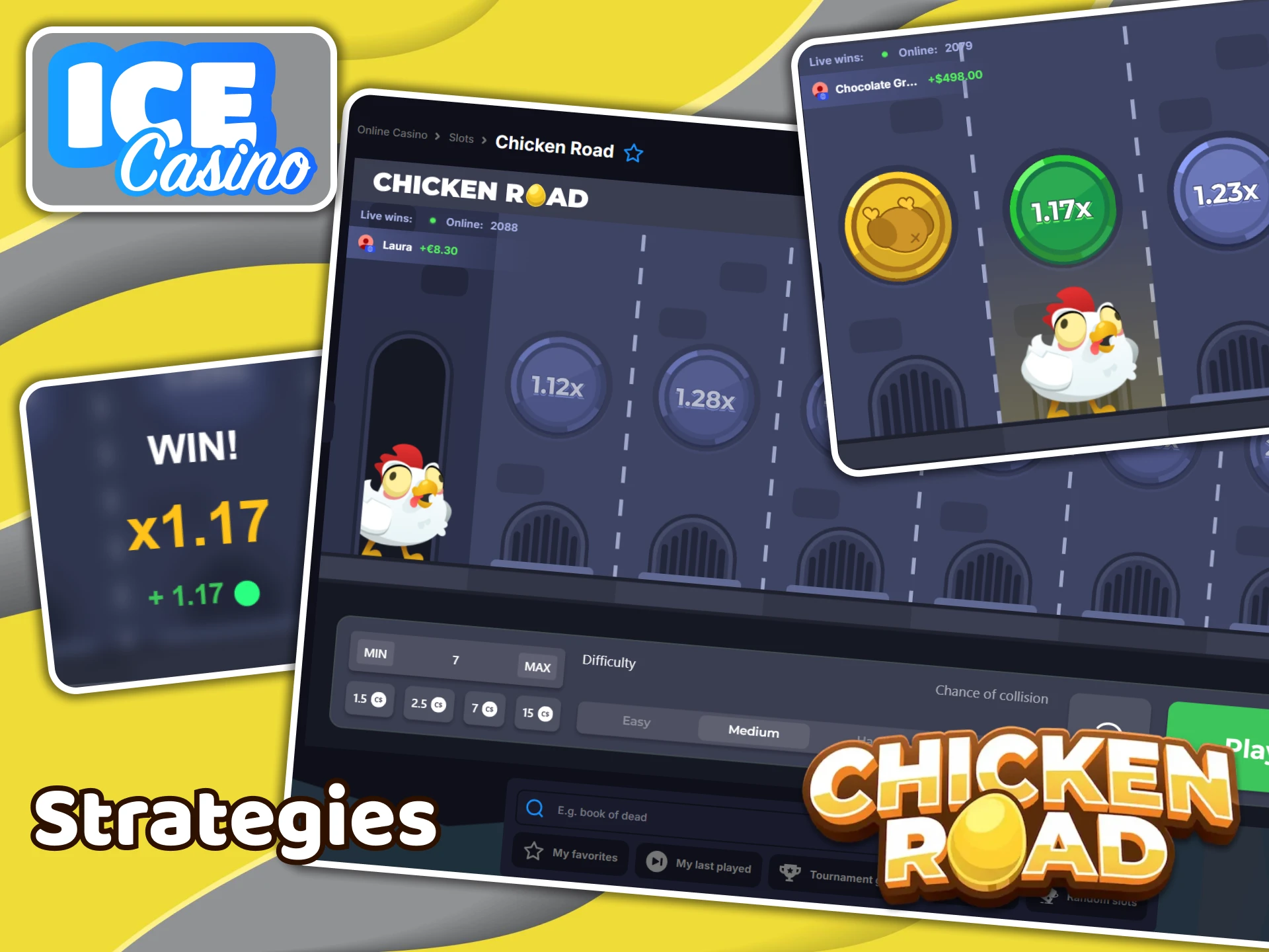 Use the best strategies for winning in the Chicken Road game at Ice Casino.