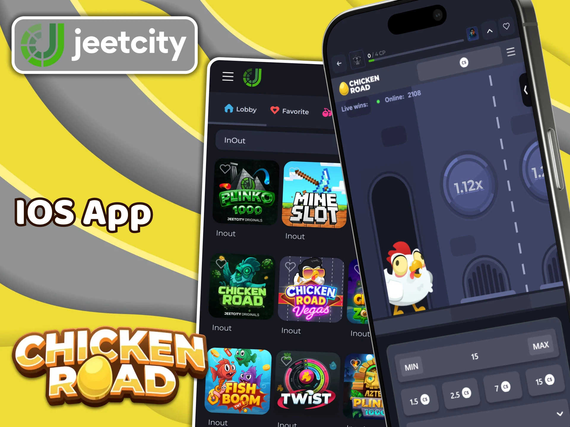 Try to play Chicken Road through the JeetCity iOS app.
