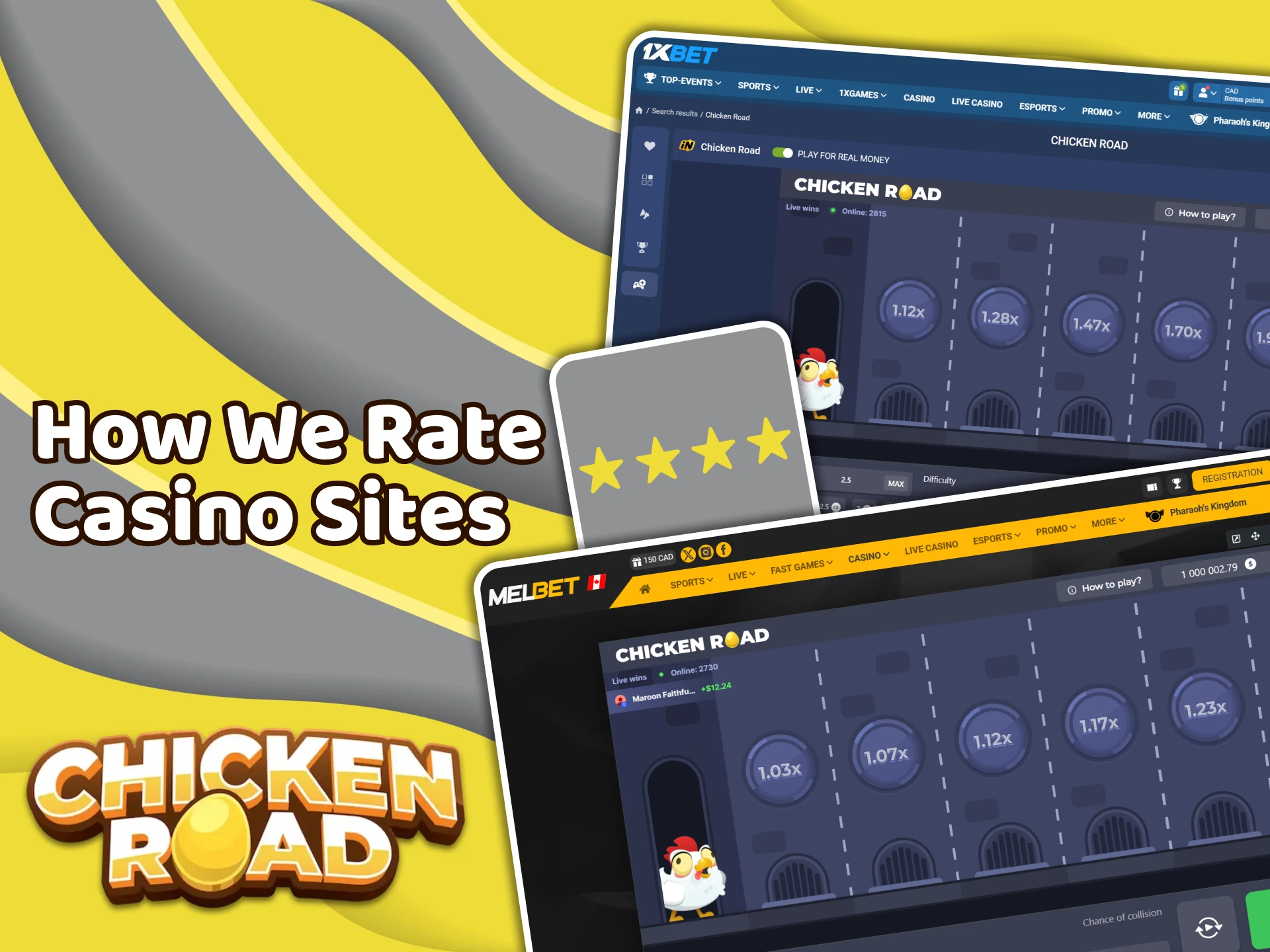 Find out how casinos are rated and how to choose the best one to play Chicken Road.