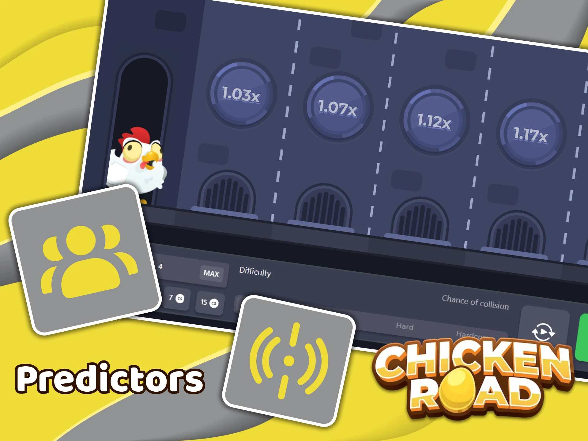 There are a number of predictors and predictor communities on Chicken Road.
